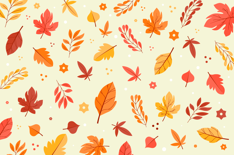 各种各样的叶子秋天背景矢量素材(AI/EPS/免扣PNG)